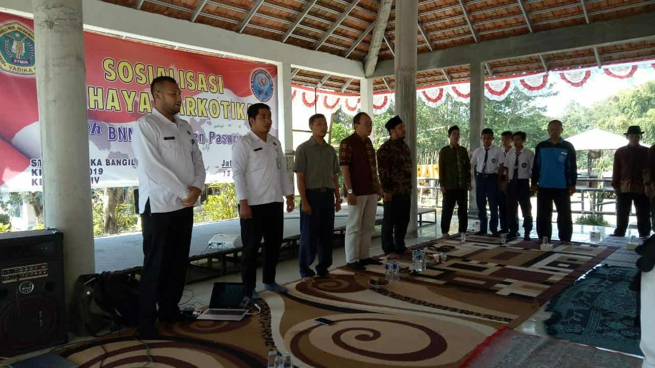 Sosialisasi Bahaya Narkoba di KKN Mahasiswa STIMIK Yadika Bangil