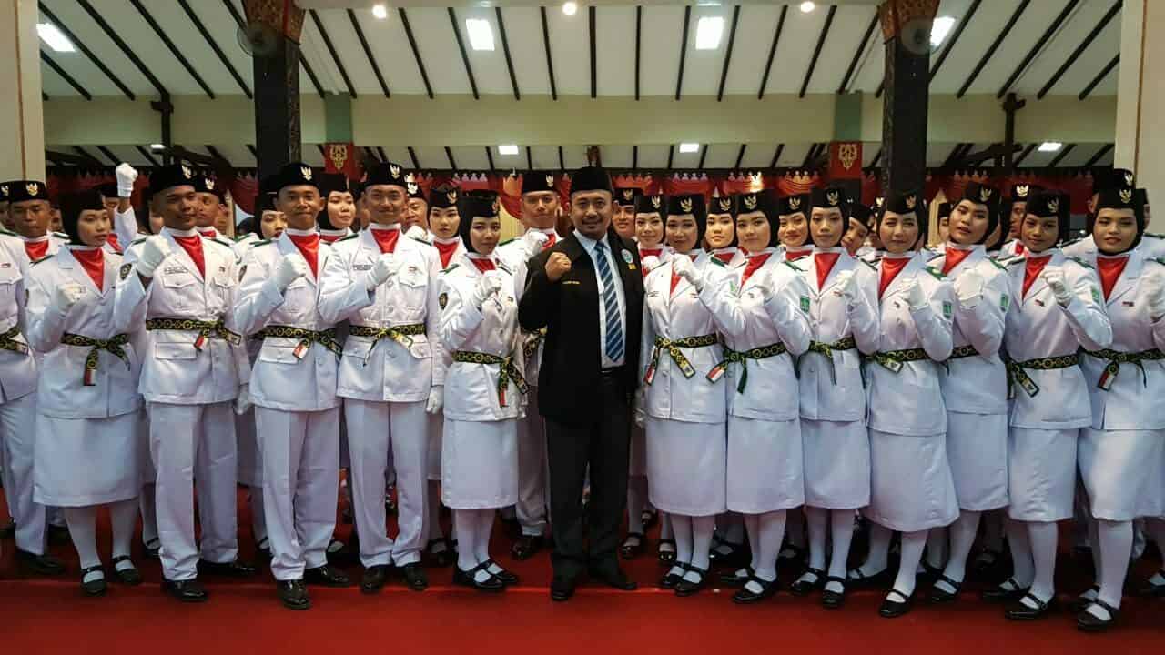 Pengukuhan 74 Paskibraka Kabupaten Pasuruan