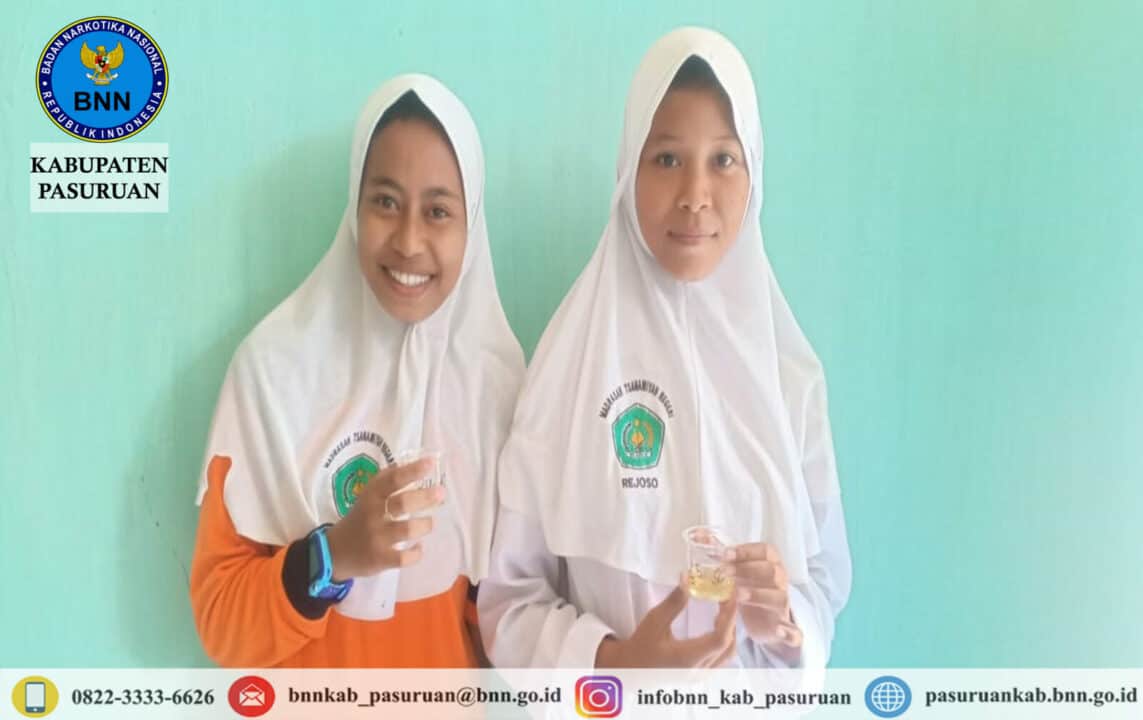 Screening (Tes Urine) di lingkungan Pendidikan MTsN 5 Pasuruan