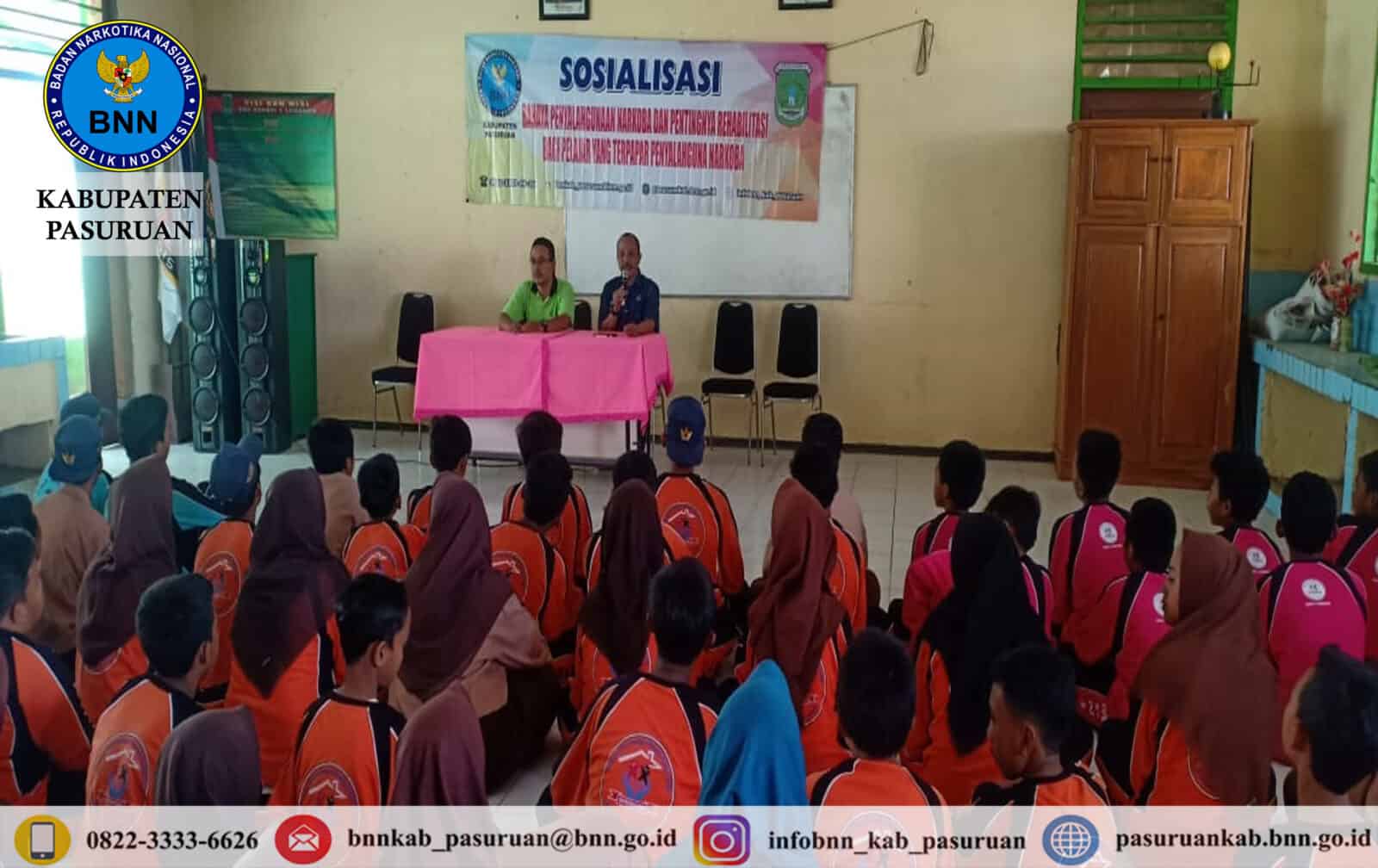 Diseminasi Informasi melalui sosialisasi P4GN di Lingkungan Pendidikan SMPN 1 Lumbang