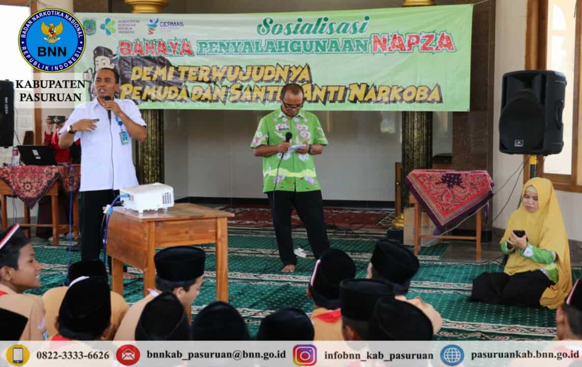 Sosialisasi Bahaya Penyalahgunaan Napza Demi terwujudnya Pemuda dan Santri Lawan Penyalahgunaan Narkoba