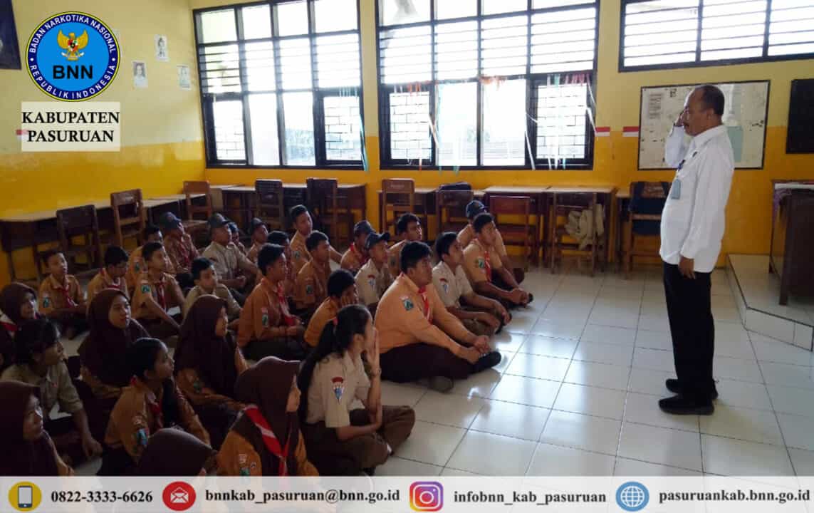 Diseminasi Informasi Melalui Sosialisasi P4GN di Lingkungan Pendidikan ( SMP Sejahtera Prigen )