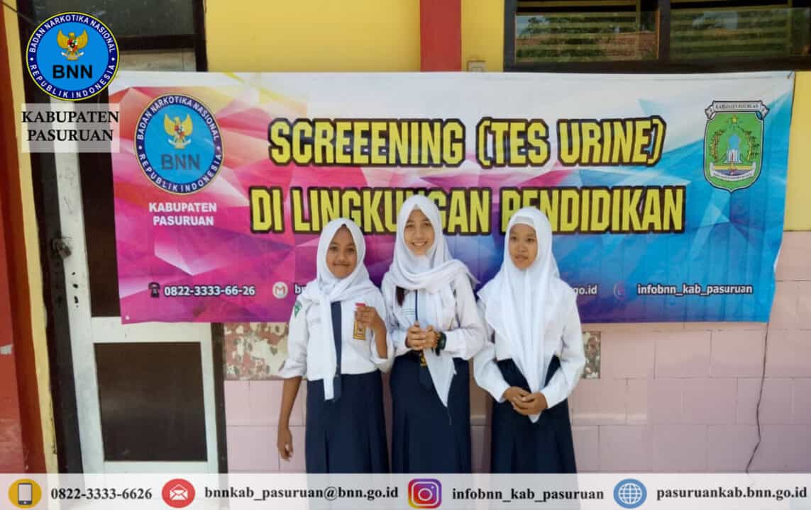 Screening (Tes Urine) di Lingkungan Pendidikan ( SMPN 1 Pasrepan )