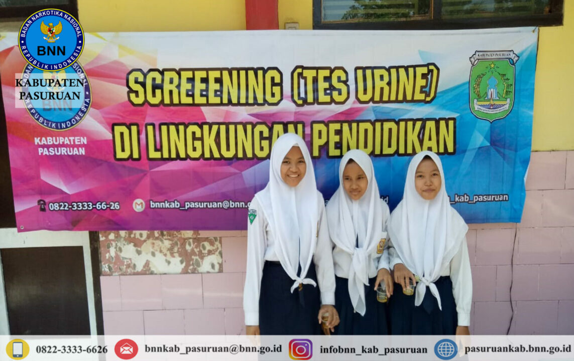 Screening (Tes Urine) di Lingkungan Pendidikan ( SMPN 1 Pasrepan )