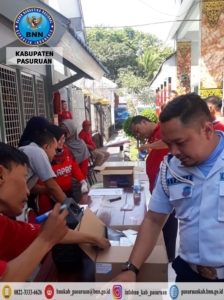 Giat Tes Urine Kerjasama dengan LAPAS Kelas II B Pasuruan
