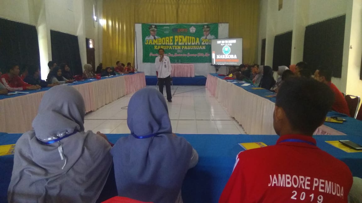 Sosialisasi P4GN dan Tes Urine Peserta JAMBORE PEMUDA 2019 - Dispora Kab. Pasuruan Sosialisasi P4GN dan Tes Urine Peserta JAMBORE PEMUDA 2019 - Dispora Kab. Pasuruan