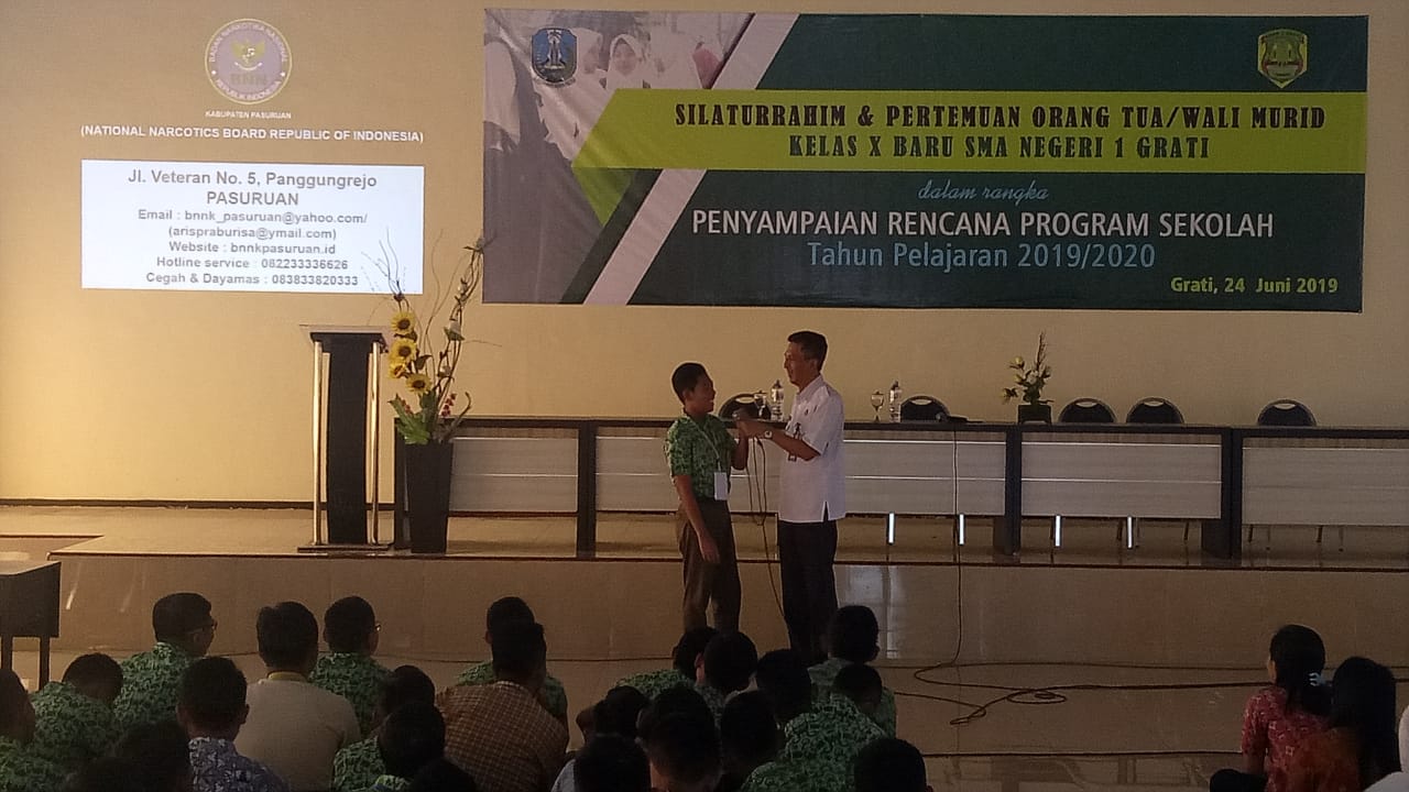 Sosialisasi P4GN di MPLS SMA Negeri 1 Grati Sosialisasi P4GN di MPLS SMA Negeri 1 Grati