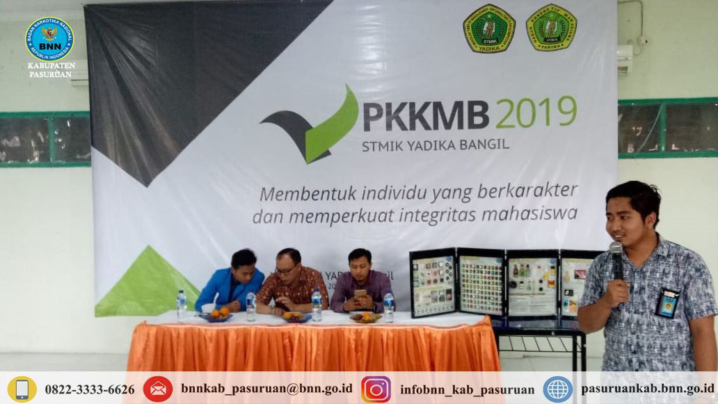 Sosialisasi Bahaya Narkoba Dalam Acara PKKMB di STIMIK YADIKA BANGIL Tahun 2019 Sosialisasi Bahaya Narkoba Dalam Acara PKKMB di STIMIK YADIKA BANGIL Tahun 2019