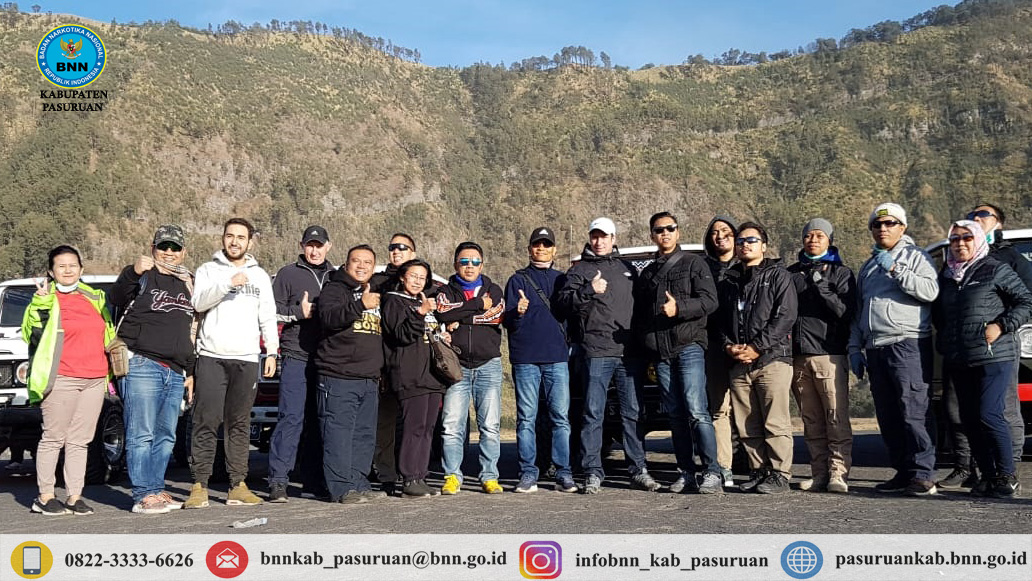 BNNK Pasuruan Mendampingi Kegiatan Law Enforcement Liaison Officers Gathering 2019 di Gunung Bromo BNNK Pasuruan Mendampingi Kegiatan Law Enforcement Liaison Officers Gathering 2019 di Gunung Bromo