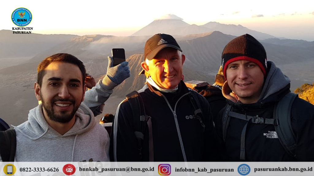 BNNK Pasuruan Mendampingi Kegiatan Law Enforcement Liaison Officers Gathering 2019 di Gunung Bromo