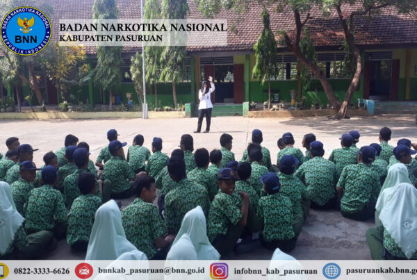 Sosialisasi Bahaya Penyalahgunaan Narkoba di SMP N 1 Wonorejo Kabupaten Pasuruan.