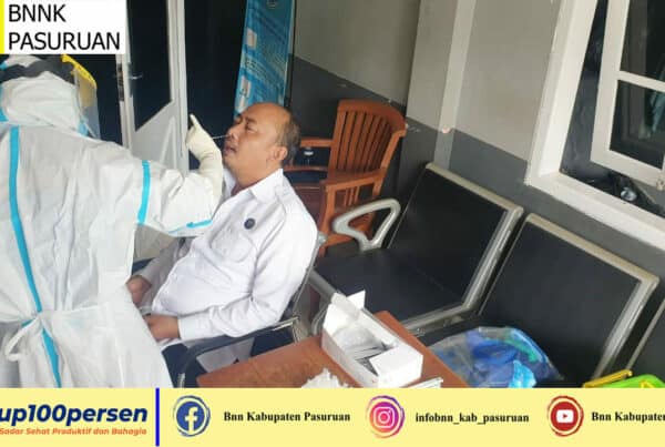 Antisipasi Covid-19 BNNK Pasuruan Lakukan Rapid Antigen