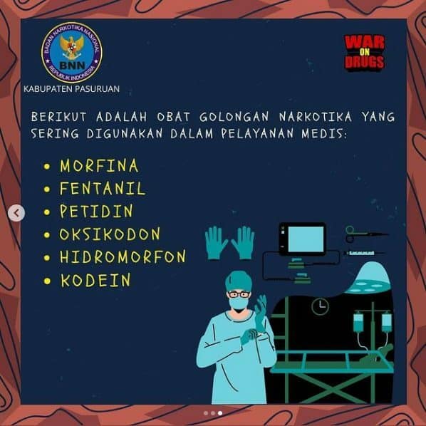 Jenis Narkotika Yang Sering Digunakan Dalam Terapi Medis