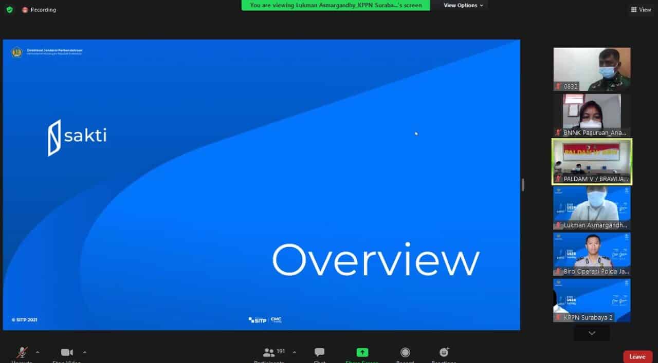 Vidcon Pelatihan EUT SAKTI Satker non piloting Konsep Otomatis