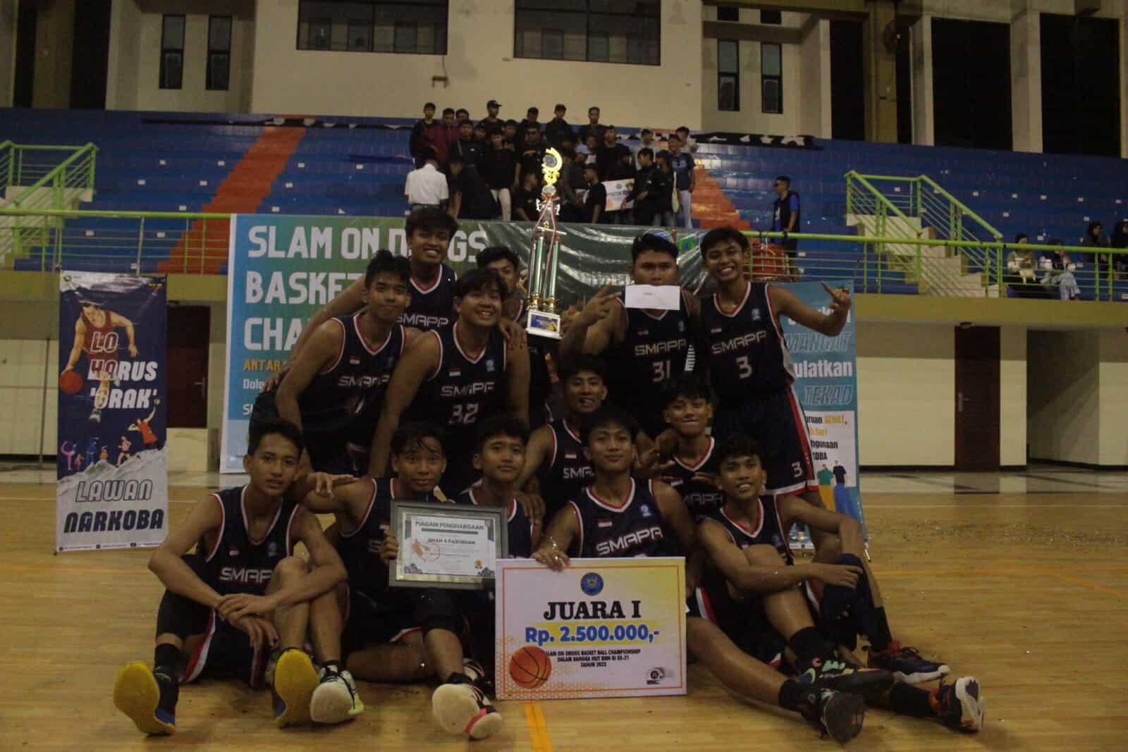 Rayakan HUT BNN RI ke 21 Tahun, BNNK Pasuruan Rayakan dengan Gelar Lomba Basket "Slam On Drugs" Rayakan HUT BNN RI ke 21 Tahun, BNNK Pasuruan Rayakan dengan Gelar Lomba Basket “Slam On Drugs”