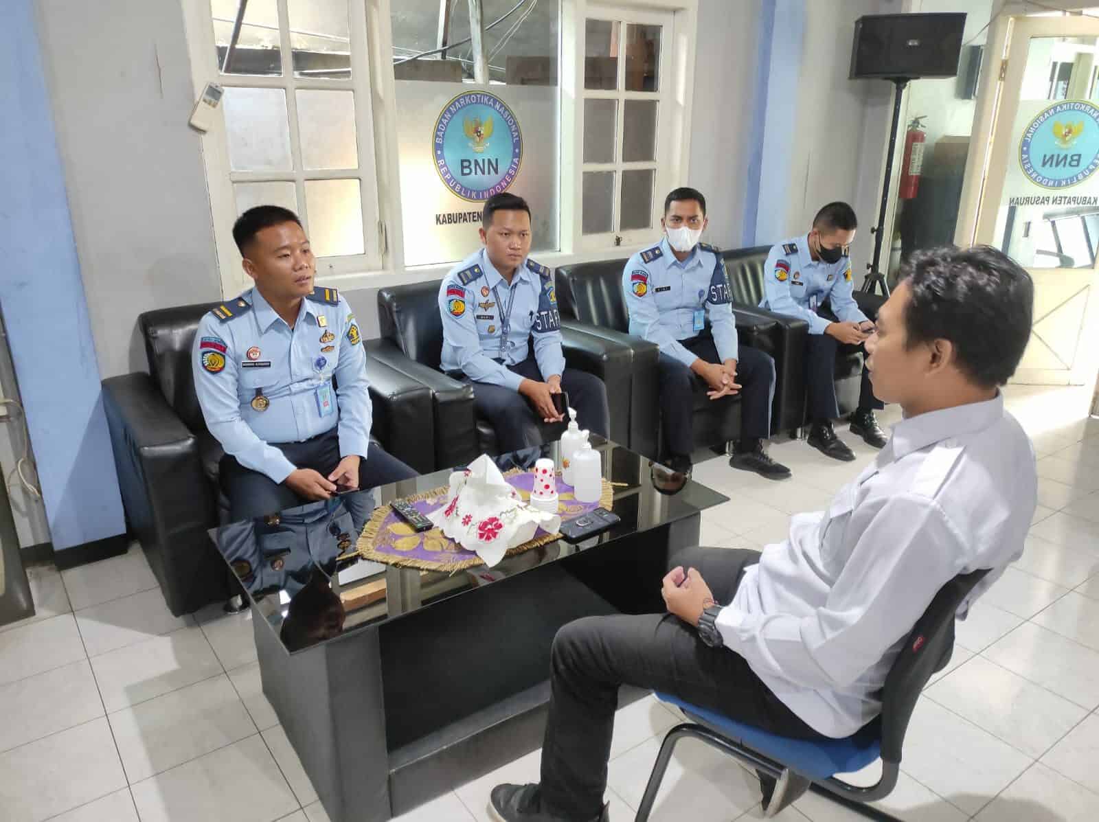 Lapas Kelas II B Pasuruan Koordinasi dengan BNNK Pasuruan Konsep Otomatis