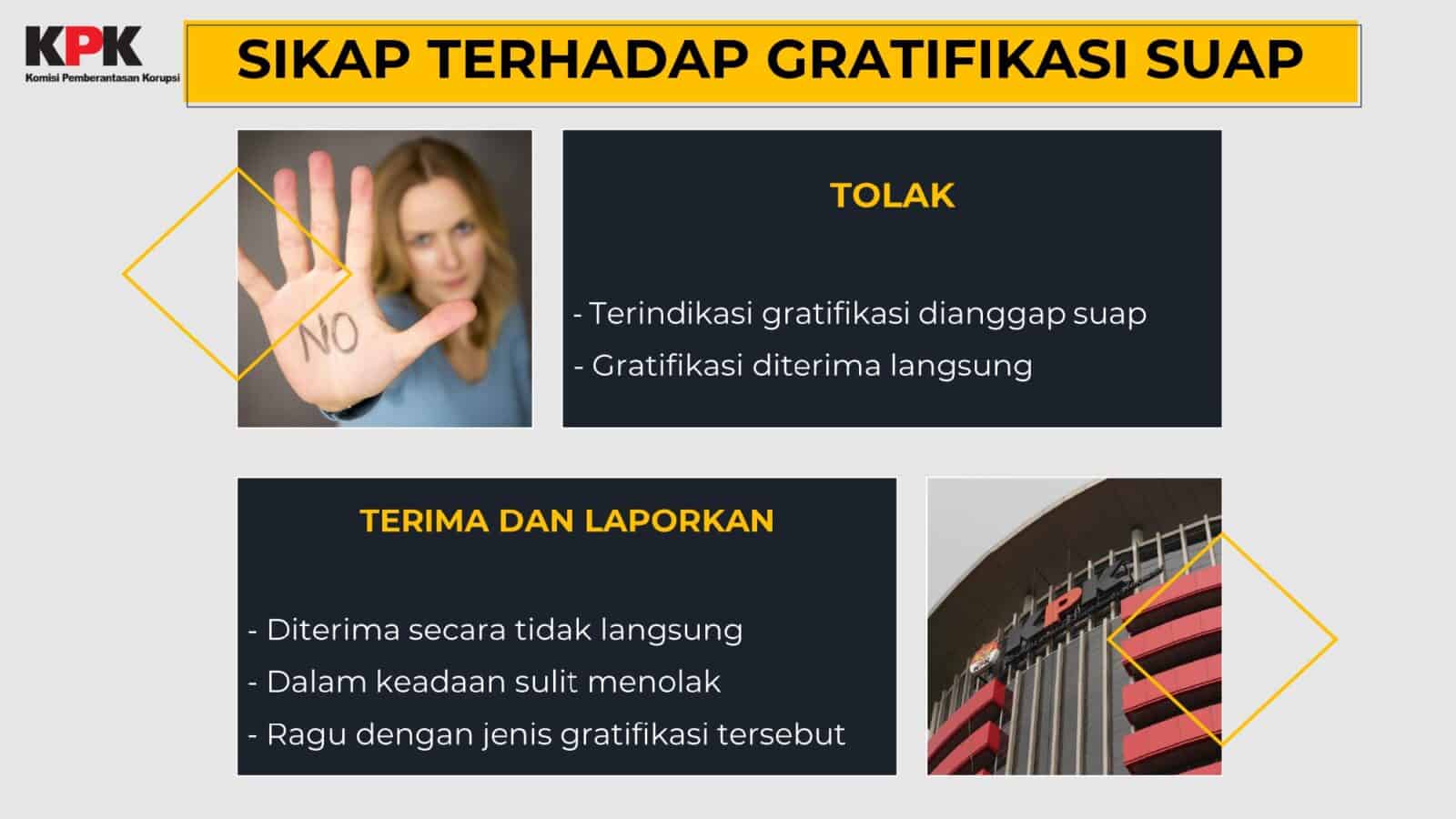 Sikap Kita Terhadap Tindakan Gratifikasi Sikap Kita Terhadap Tindakan Gratifikasi