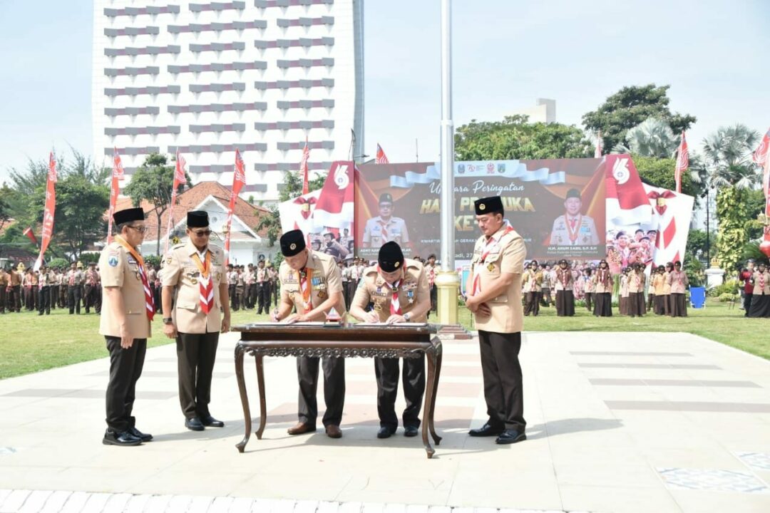 Kepala BNNK Pasuruan Hadiri Upacara Peringatan Hari Pramuka