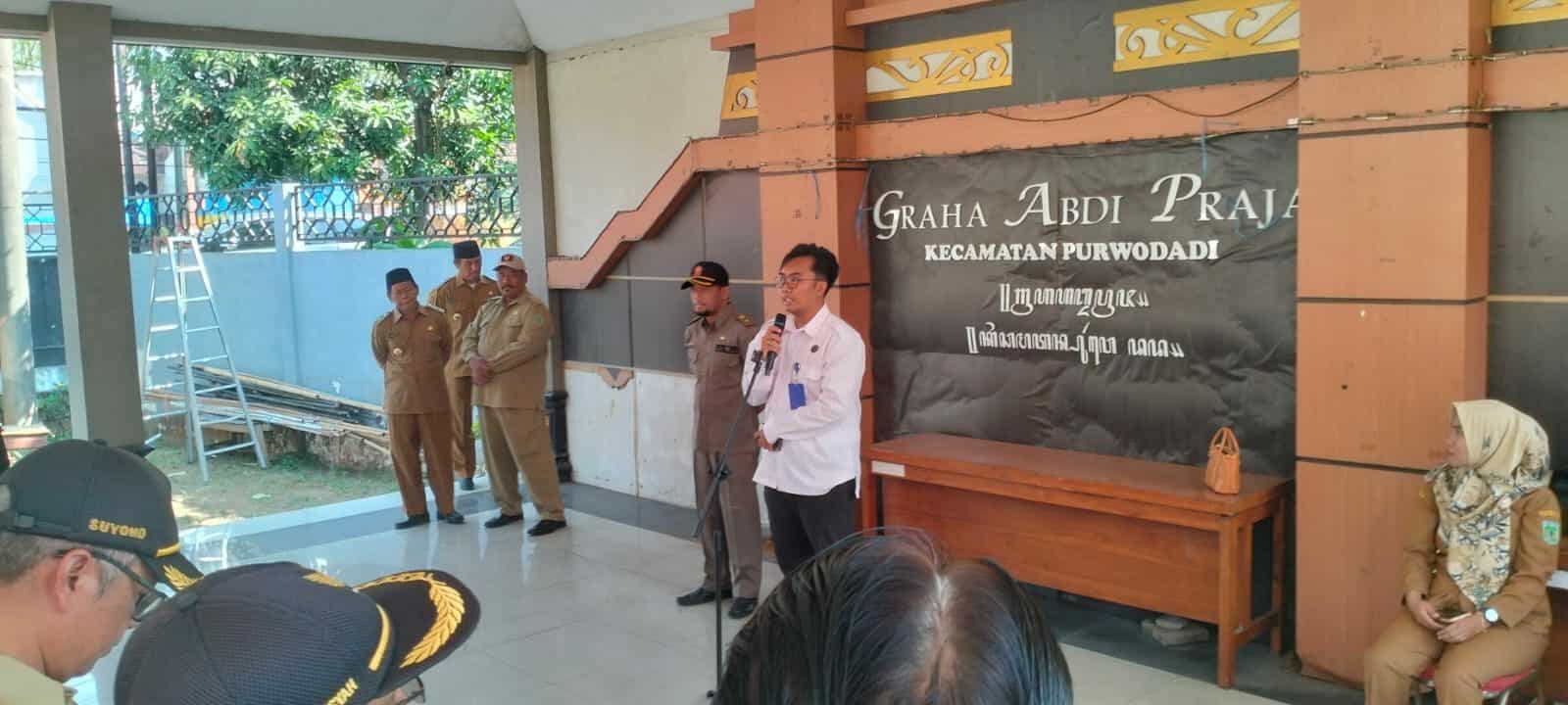 Sosialisasi Kegiatan Pengukuran Kawasan Rawan Narkoba di Kecamatan Purwodadi Sosialisasi terkait IKRN di Kec Purwodadi