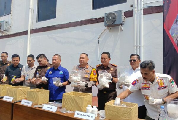 PEMUSNAHAN BARANG BUKTI (BB) NARKOTIKA BERSAMA BNN KABUPATEN PASURUAN