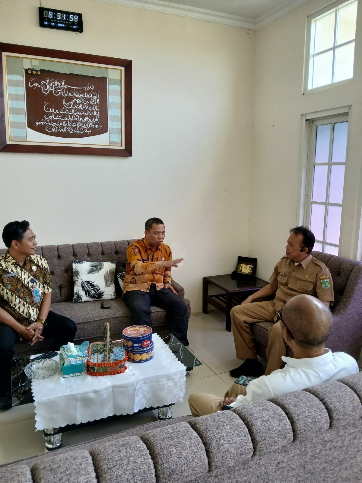 kunjungan kepala BNNK Pasuruan ke Bakesbangpol Kab. Pasuruan