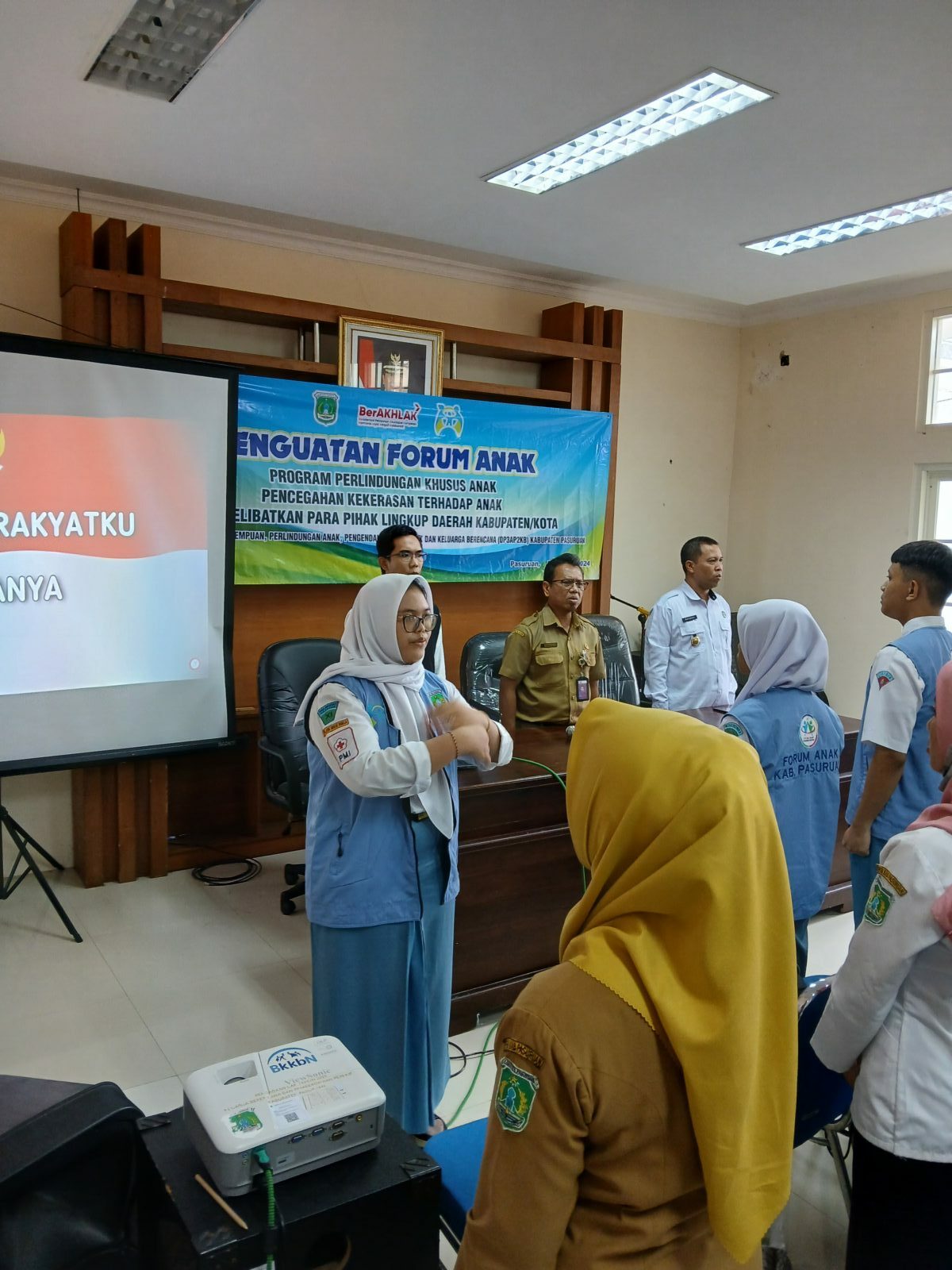 Sosialisasi p4gn dalam kegiatan penguatan forum anak di DP3APPKB